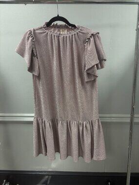 Knit Sparkle Dress Champagne